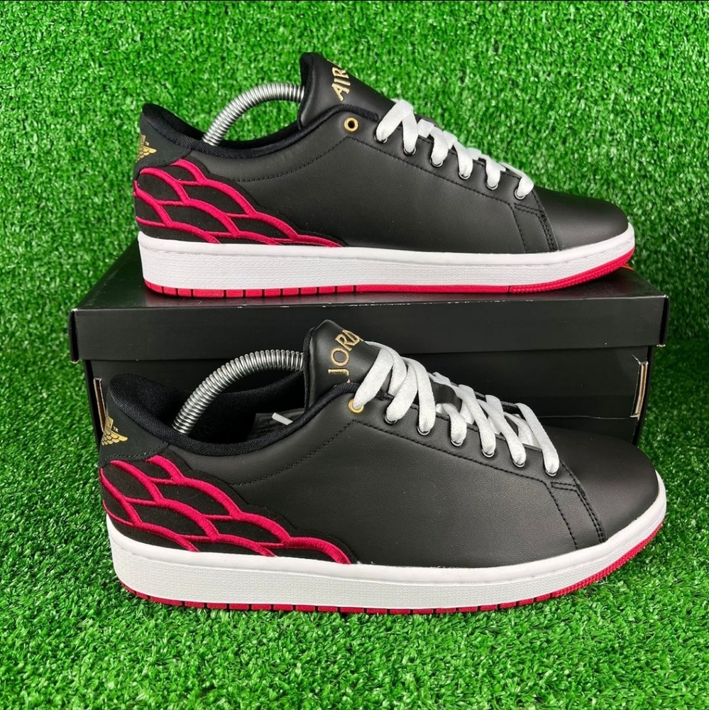 Air Jordan 1 Centre Court Men's Shoes Black-Mystic Hibiscus-White